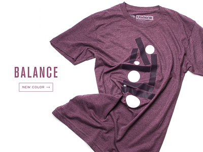 Balance apparel minimal product photography tshirt ugmonk