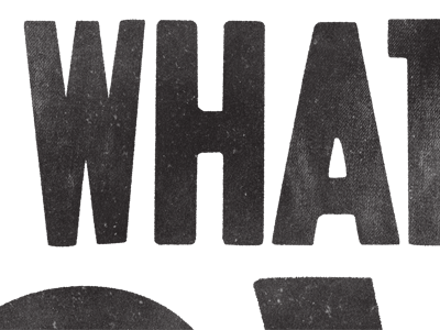 What teaser texture typography ugmonk vintage woodtype