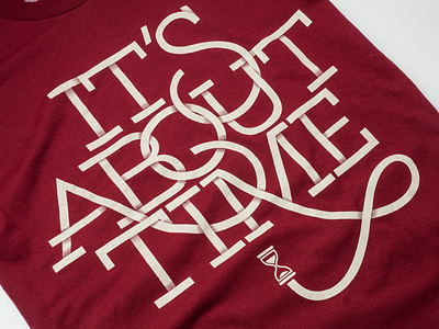 It's About Time apparel tshirt typography ugmonk