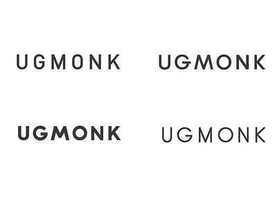 Logo experiments 2 branding logo minimal typography ugmonk