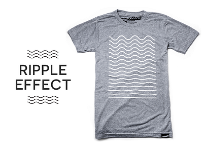 Ripple Effect apparel clothing lines minimal ripple tshirt ugmonk waves