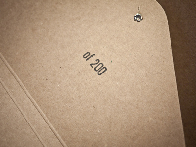 Numbered chipboard limited edition numbered stamp ugmonk