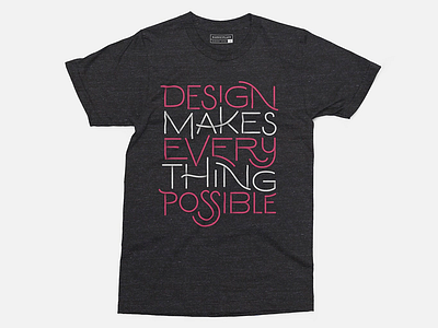 Invision Tee apparel lettering tee typography