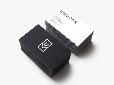 Ugmonk Cards black business cards cards minimal ugmonk