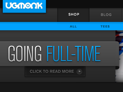 Full-time banner full time typography ugmonk