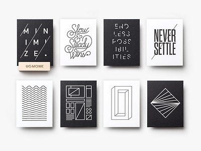 Mini Letterpress Prints cards letterpress prints ugmonk