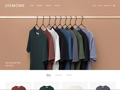 The New Ugmonk apparel clothing ecommerce app fashion shop shopify ugmonk webshop website