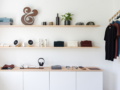 Ugmonk HQ ampersand interior design minimal office shop studio workspace