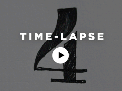 Time-lapse Design Process 4 process sketch time lapse typography ugmonk