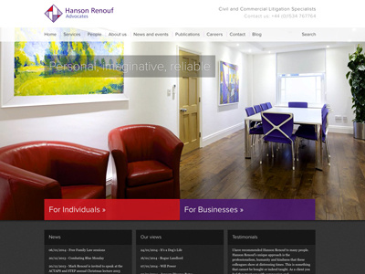 Advocate Website design jquery modern parallax purple red responsive scroll slider web webdesign website