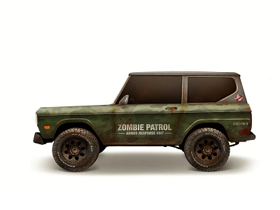 Bronco X bronco digital ford illustration procreate vehicle zombie