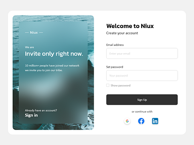 Login Page ui