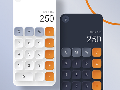 Calculator app UI Design ui