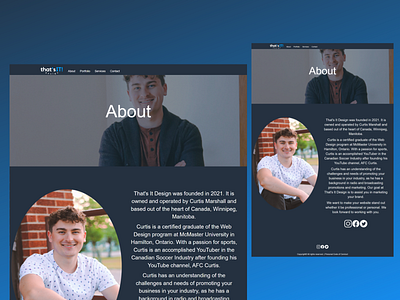 That's It Design About Page branding design ui ux web design web development website