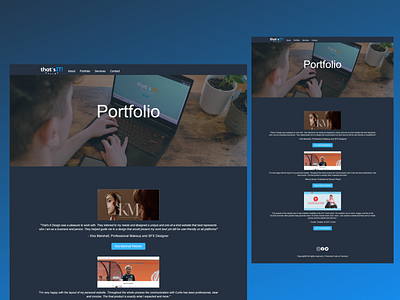 That's It Design Portfolio Page branding css design html php ui ux web design web development website