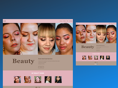 Kira Marshall Beauty Page branding css design html javascript ui ux web design web development website wordpress