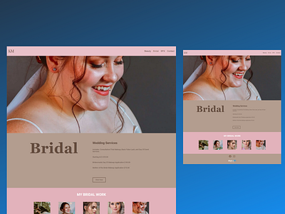 Kira Marshall Bridal Page branding css design html javascript ui ux web design web development website wordpress