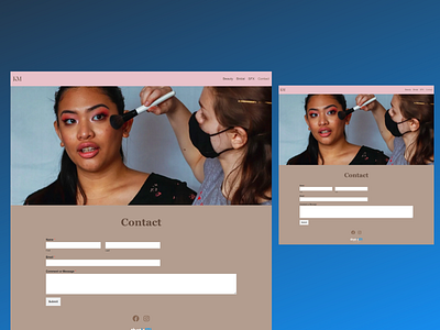 Kira Marshall Contact Page branding css design html javascript ui ux web design web development website wordpress