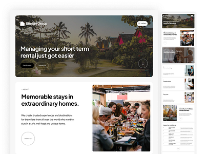Shelter Group | Real Estate airbnb figma real estate web design website