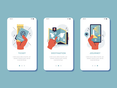 Travel App Onboarding Illustration