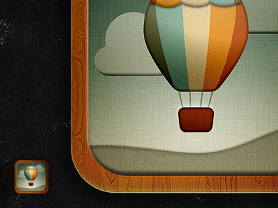 Balloon! app icon balloon wood