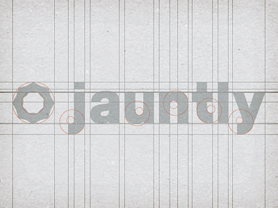 Jauntly Logo Grid circles grid health illustrator logo type