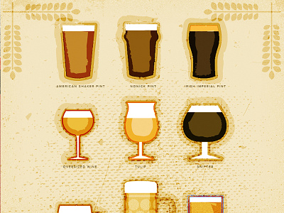 Bier Glasses beer bier craft beer glasses poster