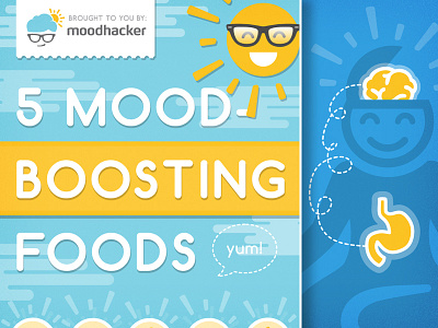 Mood & Food Infographic depression diet food happy health infographic mood moodhacker