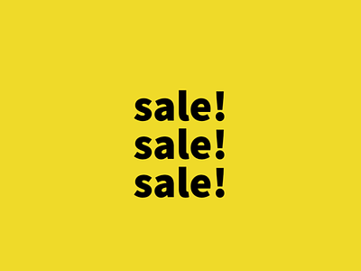 yellow sale branding design flyer illustration logo ui ux
