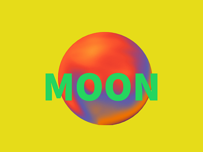 MULTI COLORS MOON branding design flyer illustration logo typography ui ux