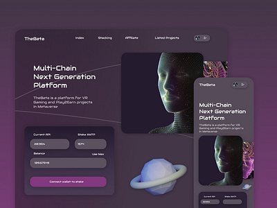 NFT & WEB3 Landing Page