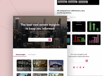 Real Estate Web Design animation app branding design illustration landing page ui website
