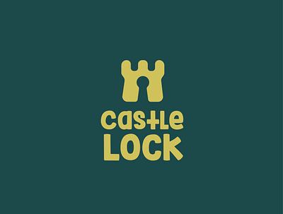 Castle Lock - Logo Design 3d adobe animation branding castle design graphic design illustration illustrator lock logo logo design motion graphics ui vector