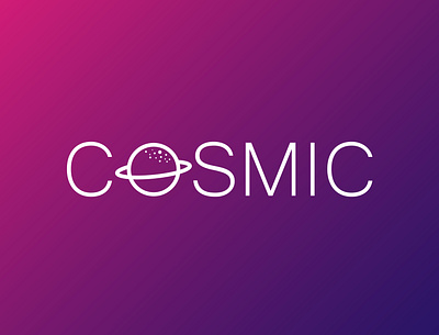 Cosmic - Logo Design 3d adobe animation branding cosmic design gradient graphic design illustration illustrator logo logo design motion graphics ui vector