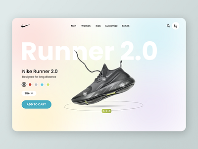 Nike Product Page UI Design