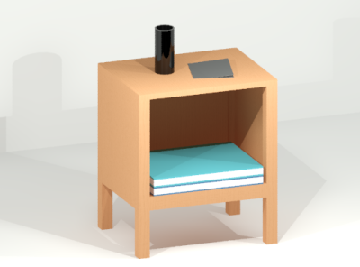 Simple Nightstand 3d autocad design furniture nightstand