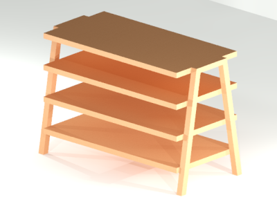 Teak Shoes Rack 3d autocad design furniture