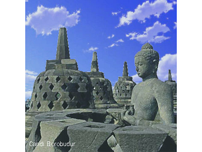 Borobudur 2d 3d furniture graphic design illustration