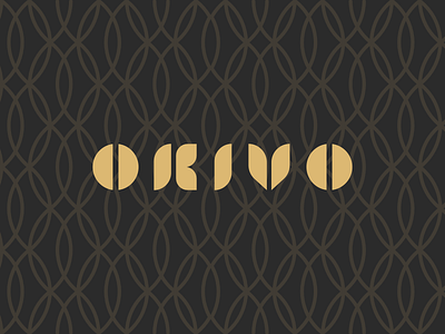 OKIVO Branding black eligant gold house leave modern nature simple simple design