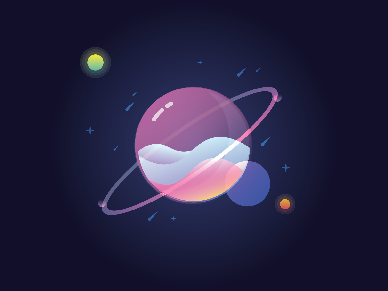 Glass Planet by Ty Look on Dribbble