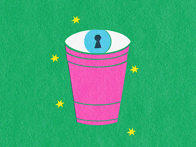 Plastic cup cup design eye fakeriso illustration illustrator plastic red solo vector