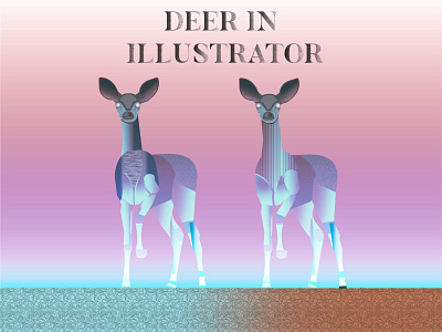 deer illustrations branding clean colorful deer design gradient gradient illustrations graphic design illustration illustrator logo vector