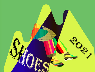 shoes 2021 branding clean colorful design graphic design green illustration illustrator logo shoes trend ui vector