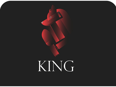 king branding clean colorful design dog dog logo gradient graphic design illustration illustrator king king logo logo red simple ui vector