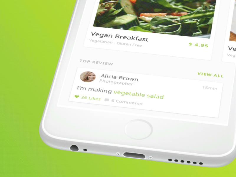 Organic Food UI Kit - 4 apps in 1 UI Kit android app cards design food ios organic restaurant sketch ui ui kit ux