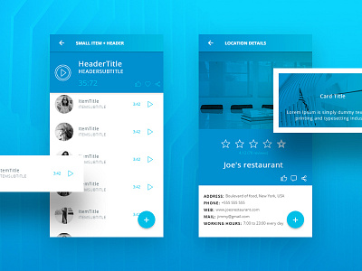 Ionic 3 Blue Light Theme - 45+ screens