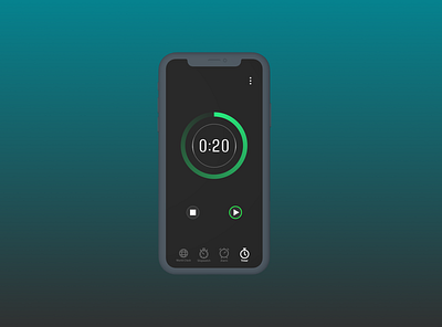 Day 14 Challenge - Countdown Timer appdesign countdowntimer ui