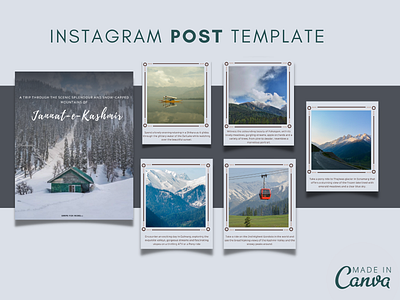 Instagram Post Template branding canva carousel post design freelancer graphic design instagram marketing material minimal post template promote social media