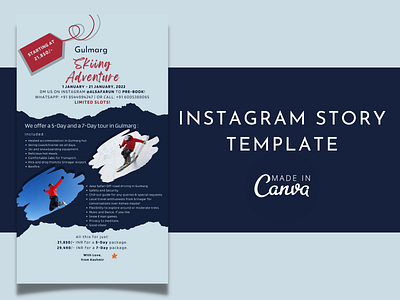 Instagram Story Template ad design branding canva design graphic design instagram marketing material social media story template