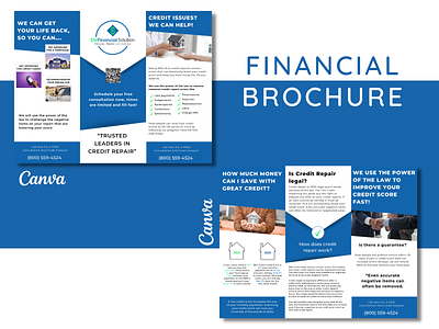 Financial Brochure branding brochure canva design flyer graphic design instagram marketing material